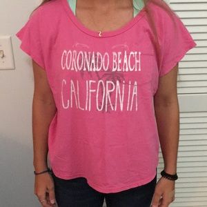 Blue 84 pink crop top